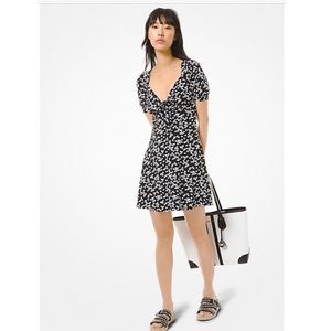 Michael Kors Floral Sweetheart Dress